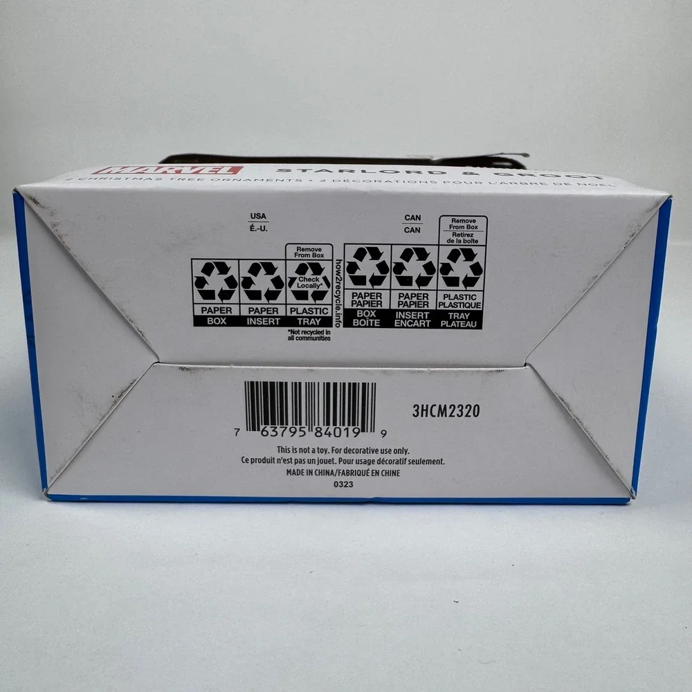 NIB Hallmark Funko Pop‎ Marvel StarLord & Groot Christmas Tree Ornaments Walmart